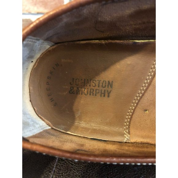 Johnstown & Murphy Light Brown Leather Loafers Mens 10 1/2 M 25 3230 - Picture 3 of 5